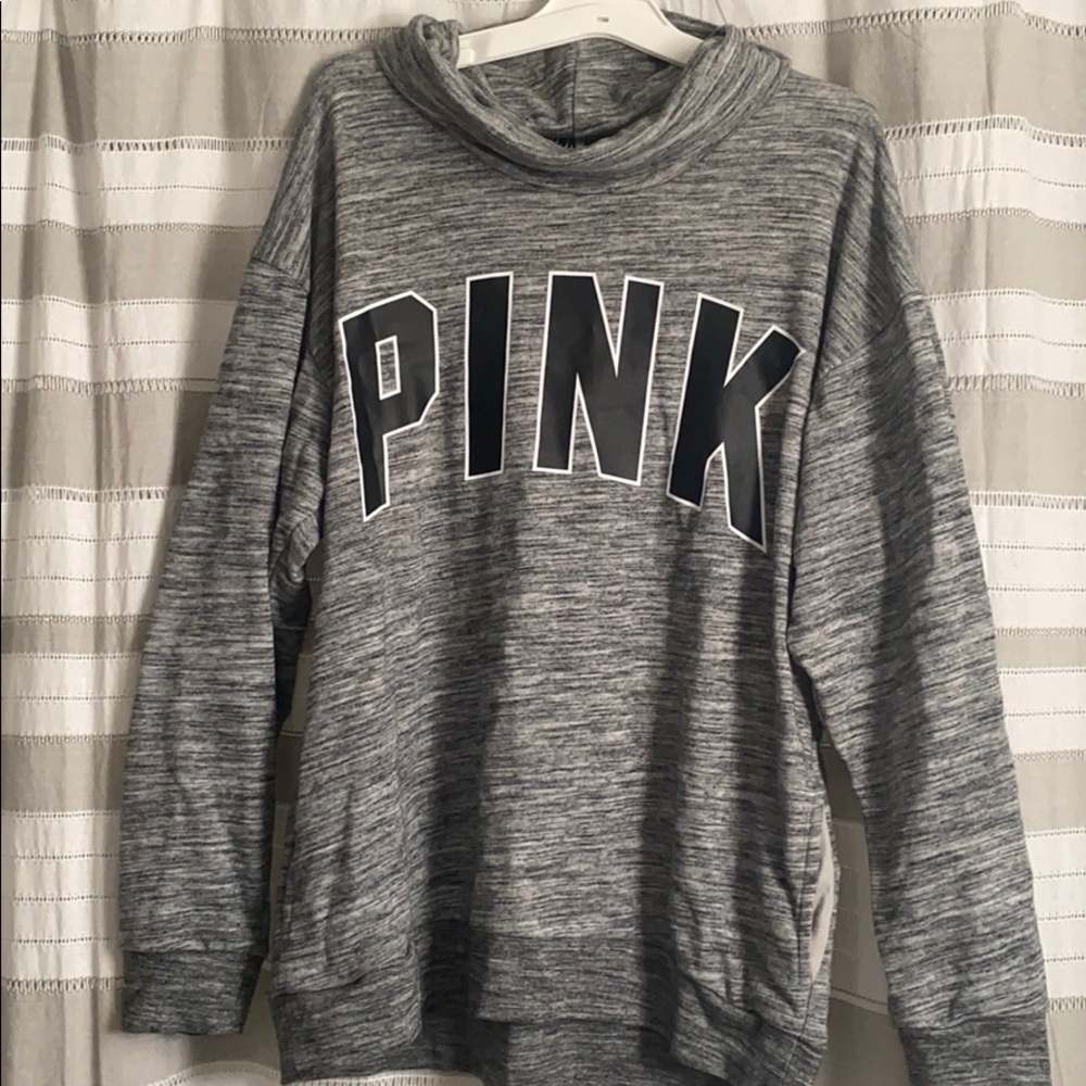 Mock Neck PINK hoodie